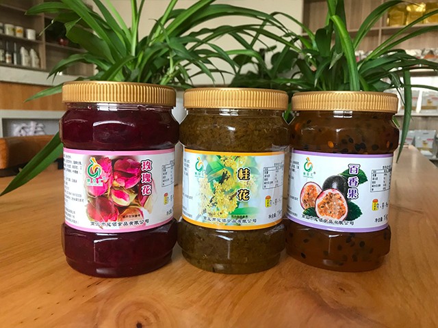 玫瑰花花茶、桂花花茶、百香果花茶