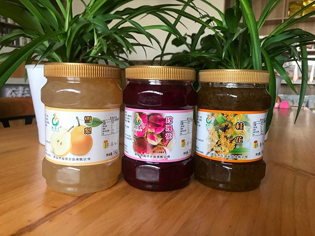 雪梨花茶、玫瑰花花茶、桂花花茶