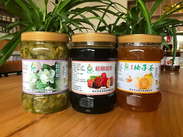 茉莉花花茶、桂圓紅棗花茶、柚子花茶